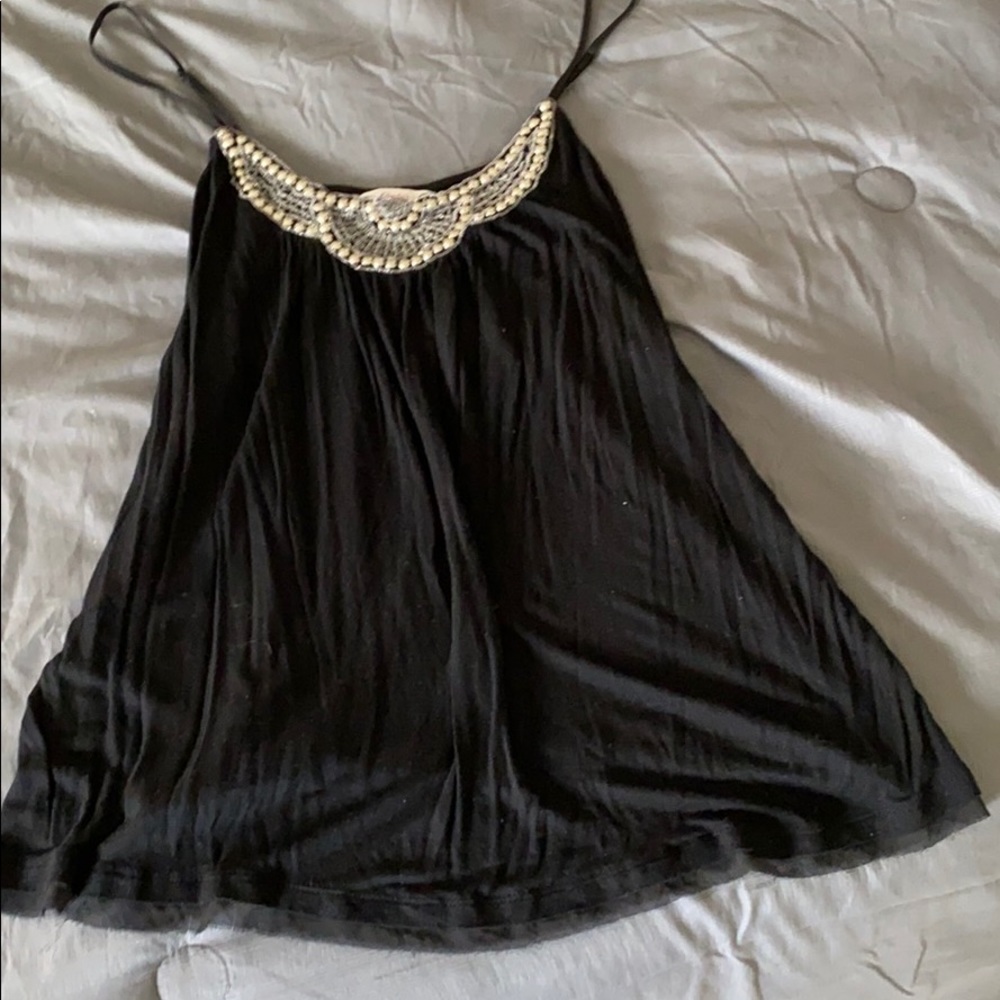 Black tank top